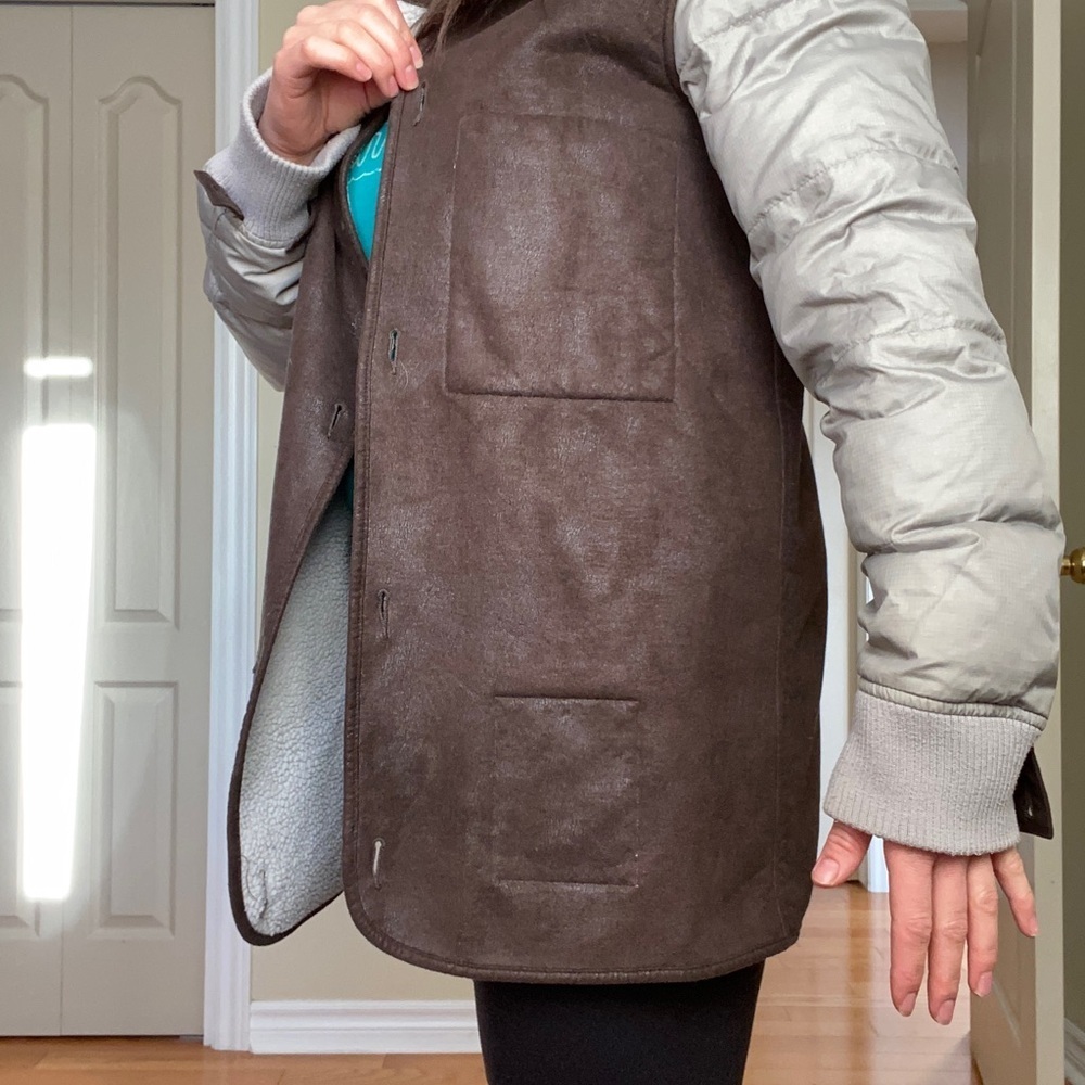 ARITZIA Community Autonomy Military Edition Fishtail Shearling *LINING ONLY* - Picture 7 of 9